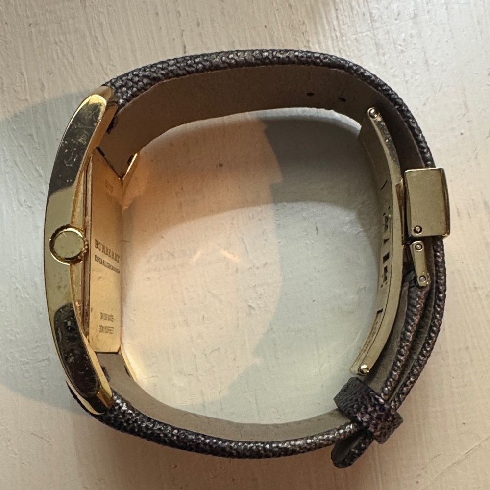 Burberry Gold Rectangular Watch - image 2